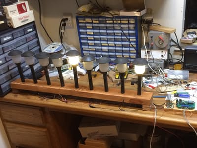 Alexa and Photon Controlled Hanukah Menorah