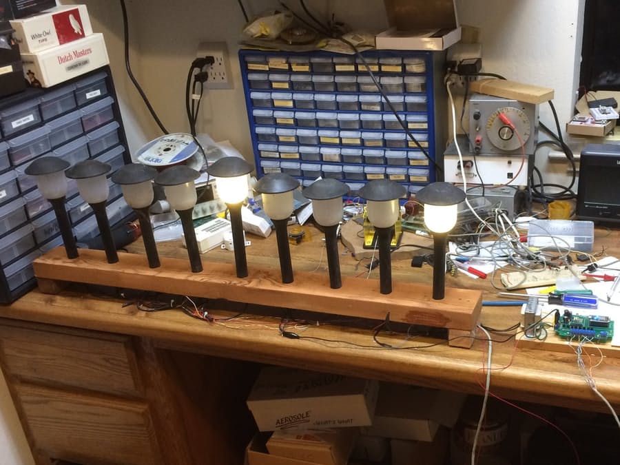 Alexa and Photon Controlled Hanukah Menorah